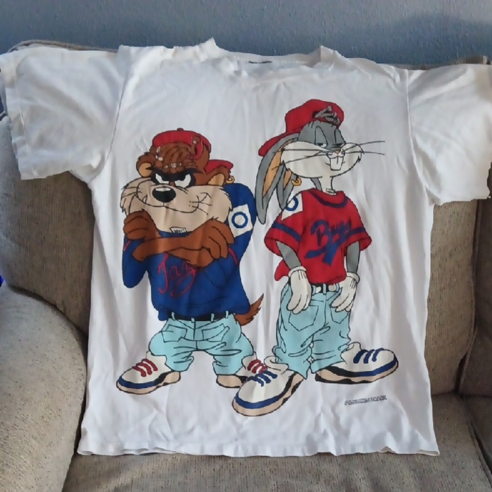 Vintage 1992 Looney Tunes White T-Shirt